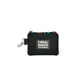 Coral High 21902 Siyah Grafiti Desenli Bozuk Para Çantası