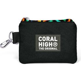 Coral High 21902 Siyah Grafiti Desenli Bozuk Para Çantası