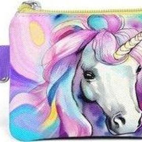Coral High 21903 Renkli Unicorn Desenli Bozuk Para Çantası