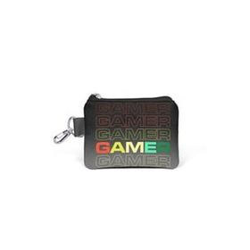Coral High 21909 Siyah Gri Gamer Desenli Bozuk Para Çantası