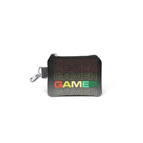 Coral High 21909 Siyah Gri Gamer Desenli Bozuk Para Çantası