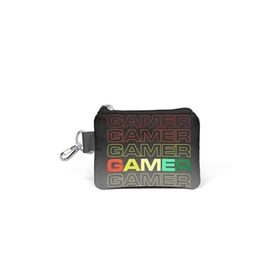 Coral High 21909 Siyah Gri Gamer Desenli Bozuk Para Çantası
