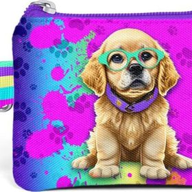 Coral High 21931 Kids Mor Pembe Köpek Desenli Bozuk Para Çantası