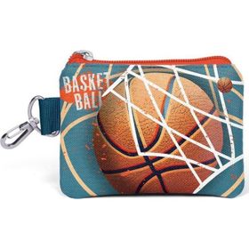 Coral High 21933 Kids Nefti Turuncu Basketbol Desenli Bozuk Para Çantası