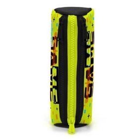Coral High 22028 Kids Siyah Neon Sarı Game Over Desenli Üç Bölmeli Kalemlik