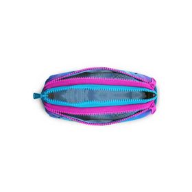 Coral High 22030 Kids Mavi Pembe Flamingo Desenli Üç Bölmeli Kalem Çantası