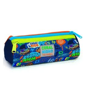 Coral High 22067 Kids Saks Grafiti Desenli Üç Bölmeli Kalem Çantası