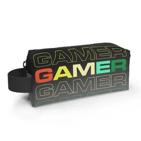 Coral High 22080 Kids Siyah Gri Gamer Desenli Kalem Çantası
