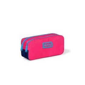 Coral High 22190 KK01 Kids Neon Mercan Iki Bölmeli Kalem Çantası