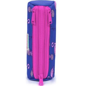 Coral High 22316 Kids Lavanta Flamingo Desenli Üç Bölmeli Kalem Çantası