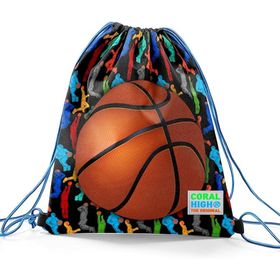 Coral High 22458 Kids Siyah Basketbol Toplu Ipli Büzgülü Sırt Çantası