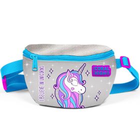 Coral High 22490 Kids Pembe Gümüş Unicorn Desenli Bel Çantası