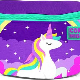 Coral High 22491 Kids Mor Su Yeşili Unicorn Desenli Bel Çantası