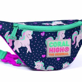 Coral High 22567 Kids Lacivert Unicorn Bel Çantası