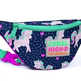 Coral High 22567 Kids Lacivert Unicorn Bel Çantası