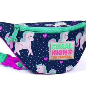 Coral High 22567 Kids Lacivert Unicorn Bel Çantası