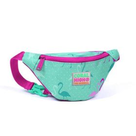 Coral High 22571 Kids Su Yeşili Flamingo Desenli Bel Çantası