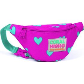 Coral High 22573 Kids Pembe Kalp Desenli Bel Çantası