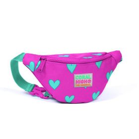 Coral High 22573 Kids Pembe Kalp Desenli Bel Çantası