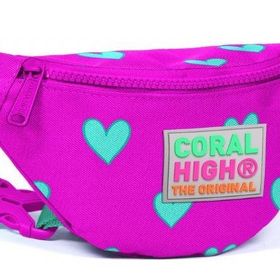 Coral High 22573 Kids Pembe Kalp Desenli Bel Çantası