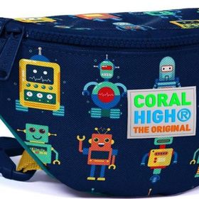 Coral High 22580 Kids Lacivert Robot Desenli Bel Çantası