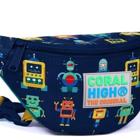 Coral High 22580 Kids Lacivert Robot Desenli Bel Çantası