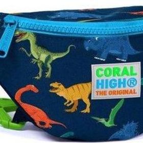 Coral High 22585 Kids Lacivert Dinazor Desenli Bel Çantası