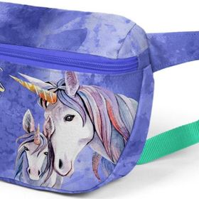 Coral High 22590 Lavanta Su Yeşili Unicorn Desenli Bel Çantası