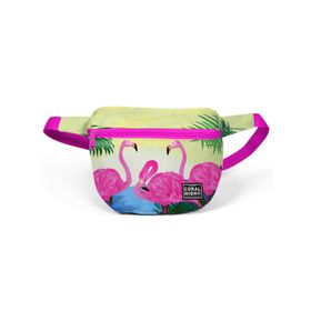 Coral High 22592 Pembe Flamingo Desenli Bel Çantası