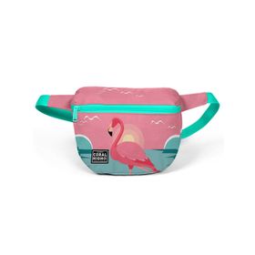 Coral High 22599 Su Yeşili Mercan Flamingo Desenli Bel Çantası