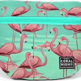 Coral High 22600 Su Yeşili Flamingolu Bel Çantası