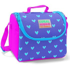 Coral High 22706 Kids Lavanta Kalp Desenli Thermo Beslenme Çantası