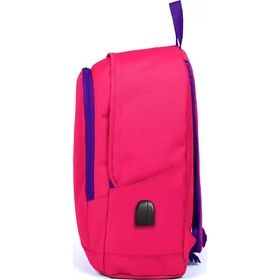 Coral High 23235 K97 Sport Neon Mercan Üç Bölmeli Usb Şarjlı Kulaklık Çıkışlı Sırt Çantası