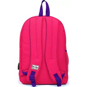 Coral High 23235 K97 Sport Neon Mercan Üç Bölmeli Usb Şarjlı Kulaklık Çıkışlı Sırt Çantası