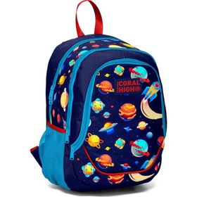 Coral High 23389 Kids Lacivert Mavi Üç Bölmeli Okul Sırt Çantası