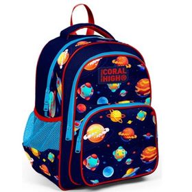 Coral High 23400 Kids Lacivert Mavi Üç Bölmeli Okul Sırt Çantası