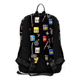 Coral High 23473 Ninja Desenli Okul Çantası +Beslenme Çantası 2'li Seti