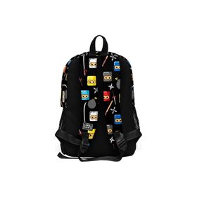Coral High 23473 Siyah Ninja Desenli Dört Bölmeli Erkek Çocuk Okul Sırt Çantası