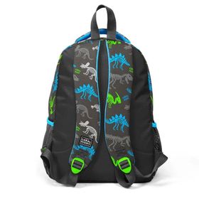 Coral High 23482 91933673 Kids Gri Dinozor Desenli Üç Bölmeli Okul Sırt Çantası
