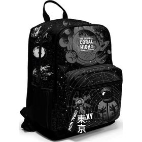Coral High 23644 Siyah Galaxy Desenli Okul Sırt Çantası