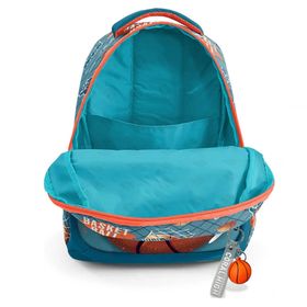 Coral High 23651 Kids Nefti Turuncu Basketbol Desenli Üç Bölmeli Okul Sırt Çantası