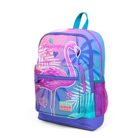 Coral High 23705 Kıds Flamingo Desenli 3'lü Beslenme Çantası Kalemlik Okul Çanta Seti