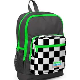 Coral High 23715 Gri Dama Desenli Okul Sırt Çantası
