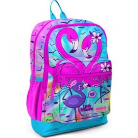 Coral High 23730 Mor Pembe Kedi Desenli Sırt Çantası