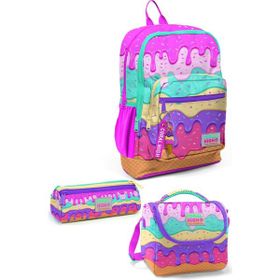 Coral High 23731 3' lü Set Desenli Okul Çantası