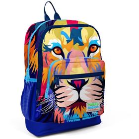 Coral High 23741 Kids Lacivert Saks Aslan Desenli Dört Bölmeli Okul Sırt Çantası