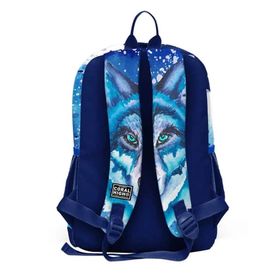 Coral High 23743 Kids Lacivert Mavi Kurt Desenli Dört Bölmeli Okul Sırt Çantası