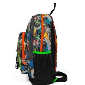Coral High 23744 Dinozor Desenli Gri Okul Sırt Çantası