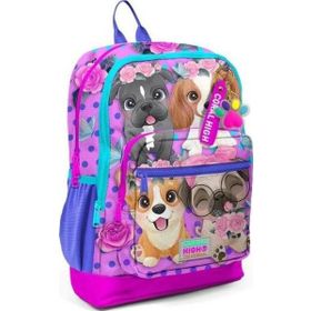 Coral High 23750 Kids Pembe Köpek Desenli Okul Sırt Çantası