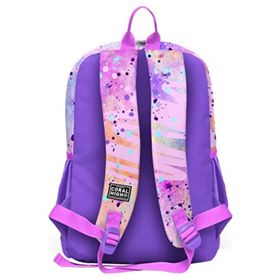 Coral High 23755 Pembe Mor Renk Fashion Girl Desenli Dört Bölmeli Okul Sırt Çantası